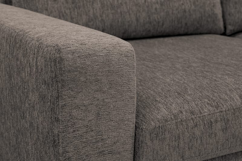 Scandi Djup 4-sits Soffa med Schäslong Höger i Chenille - Grå - Möbler - Soffa - Divansoffor & schäslongsoffa