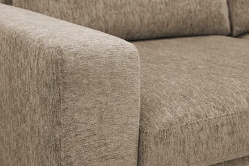 Scandi Djup 4-sits Soffa med Schäslong Höger i Chenille - Mörkbeige - Möbler - Soffa - Divansoffor & schäslongsoffa