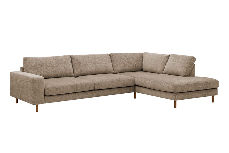 Scandi Djup 4-sits Soffa med Schäslong Höger i Sammet - Möbler - Soffa - Divansoffor & schäslongsoffa