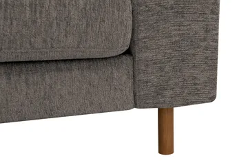 Scandi Djup 4-sits Soffa med Schäslong Vänster i Chenille - Grå - Möbler - Soffa - Divansoffor & schäslongsoffa