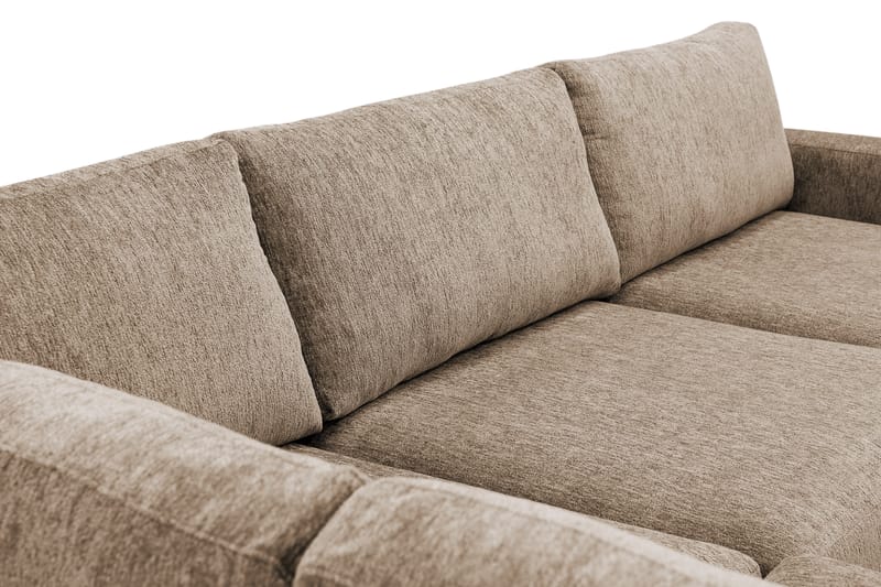 Scandi Djup 4-sits Soffa med Schäslong Vänster i Sammet - Möbler - Soffa - Divansoffor & schäslongsoffa