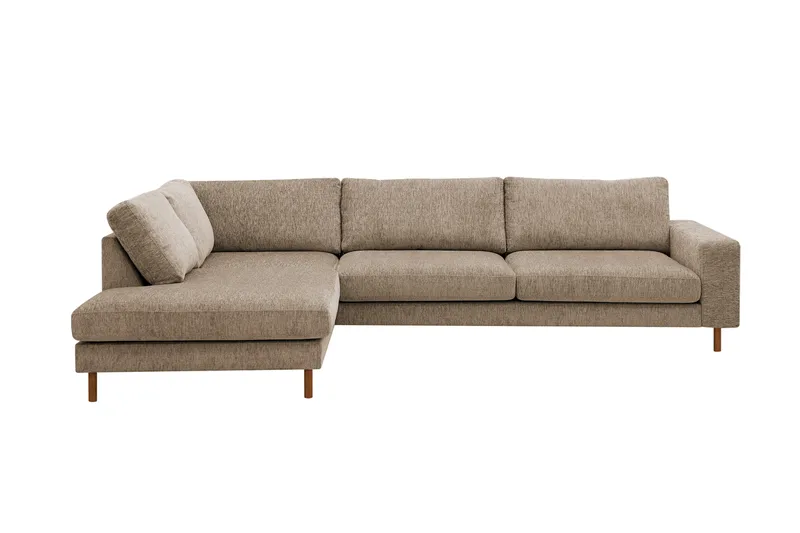 Scandi Djup 4-sits Soffa med Schäslong Vänster i Sammet, undefined
