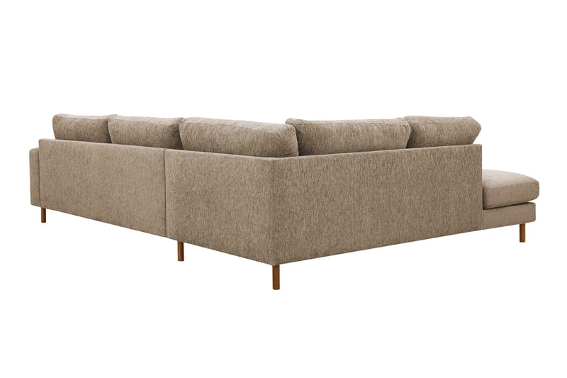 Scandi Djup 4-sits Soffa med Schäslong Vänster i Sammet - Möbler - Soffa - Divansoffor & schäslongsoffa