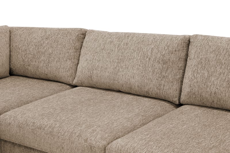 Scandi Djup 4-sits Soffa med Schäslong Vänster i Sammet - Möbler - Soffa - Divansoffor & schäslongsoffa