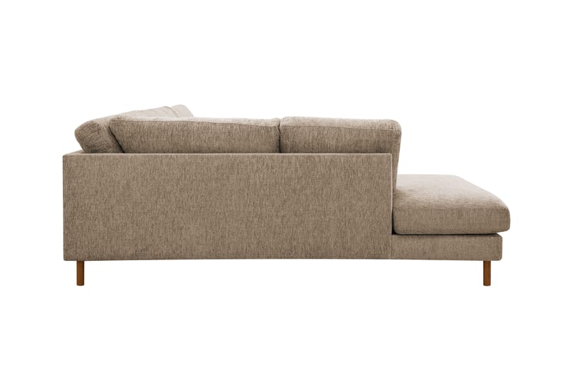 Scandi Djup 4-sits Soffa med Schäslong Vänster i Sammet - Möbler - Soffa - Divansoffor & schäslongsoffa