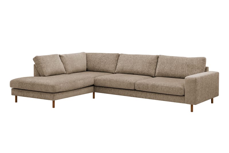 Scandi Djup 4-sits Soffa med Schäslong Vänster i Sammet - Möbler - Soffa - Divansoffor & schäslongsoffa