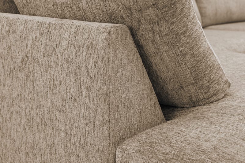 Scandi Djup 4-sits Soffa med Schäslong Vänster i Sammet - Möbler - Soffa - Divansoffor & schäslongsoffa