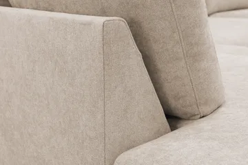 Scandi Djup 4-sits Soffa med Schäslong Vänster i Tyg - Beige - Möbler - Soffa - Divansoffor & schäslongsoffa