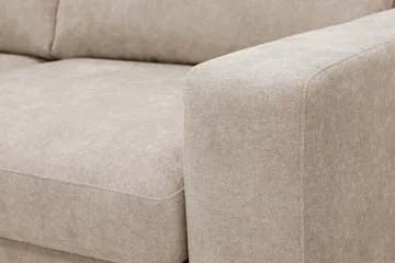 Scandi Djup 4-sits Soffa med Schäslong Vänster i Tyg - Beige - Möbler - Soffa - Divansoffor & schäslongsoffa