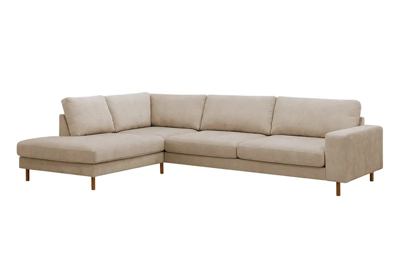 Scandi Djup 4-sits Soffa med Schäslong Vänster i Tyg - Möbler - Soffa - Divansoffor & schäslongsoffa