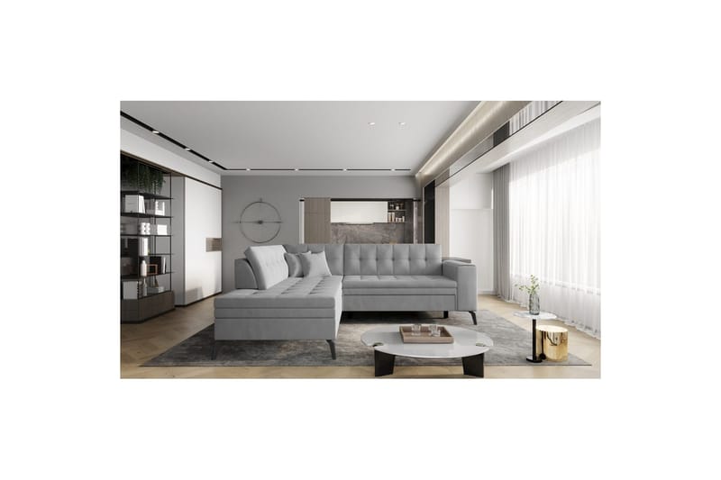 Sektion Eltap Lanvin 260x210x93 cm - Nube 3, Ljusgrå, Vänster - Möbler - Soffa - Divansoffor & schäslongsoffa