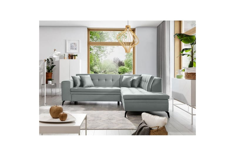Sektion Eltap Lanvin 260x210x93 cm - Savoi 100, Grå, Höger - Möbler - Soffa - Divansoffor & schäslongsoffa
