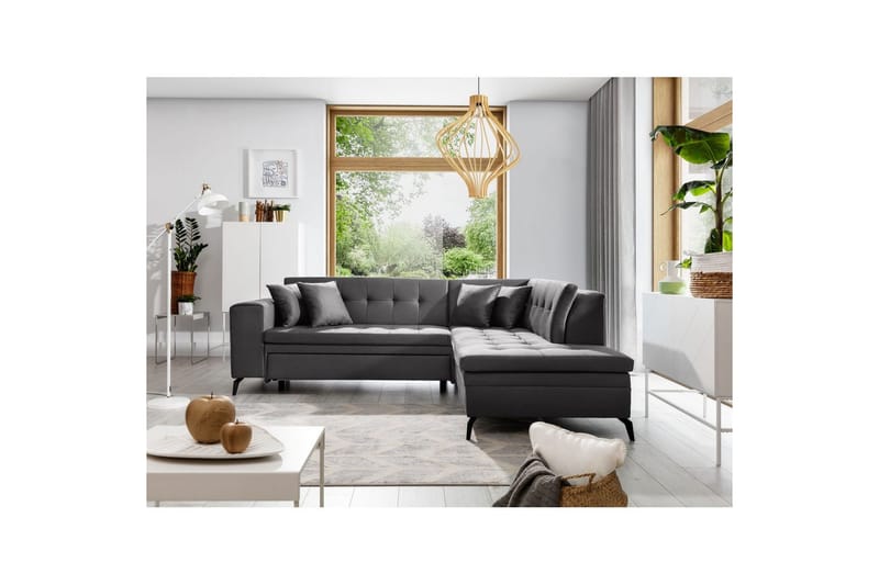 Sektion Eltap Lanvin 260x210x93 cm - Savoi 6, Mörkgrå, Höger - Möbler - Soffa - Divansoffor & schäslongsoffa