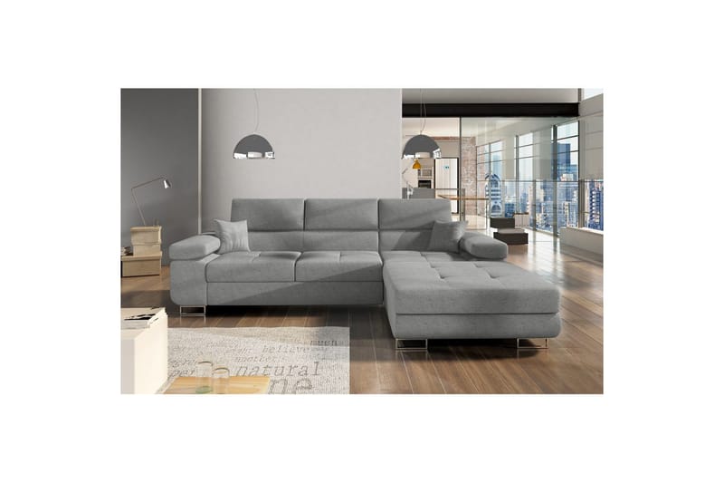 Sektionssoffa Eltap Armando 289x85x203 cm - Gusto 88, Grå, Höger - Möbler - Soffa - Divansoffor & schäslongsoffa