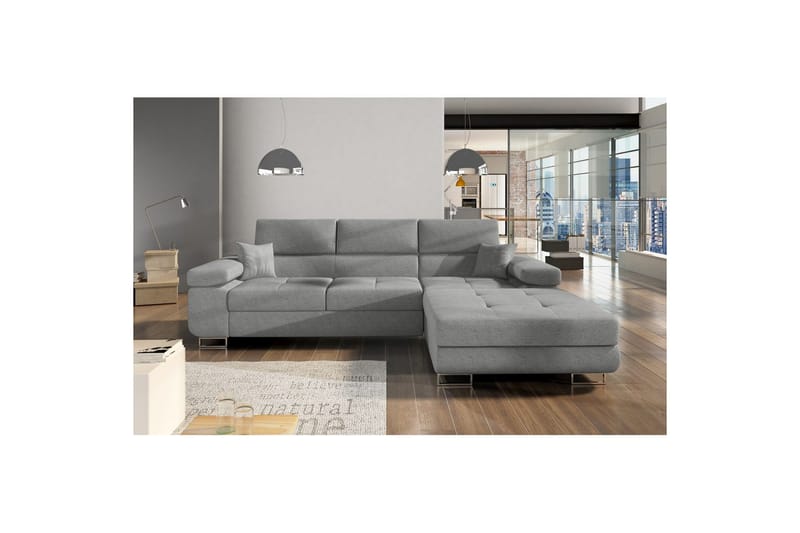 Sektionssoffa Eltap Armando 289x85x203 cm - Gusto 88, Grå, Höger - Möbler - Soffa - Divansoffor & schäslongsoffa