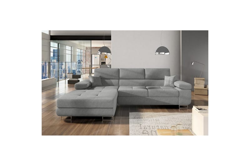 Sektionssoffa Eltap Armando 289x85x203 cm - Gusto 88, Grå, Vänster - Möbler - Soffa - Divansoffor & schäslongsoffa