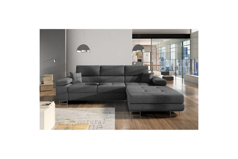 Sektionssoffa Eltap Armando 289x85x203 cm - Inari 96, Mörkgrå, Höger - Möbler - Soffa - Divansoffor & schäslongsoffa