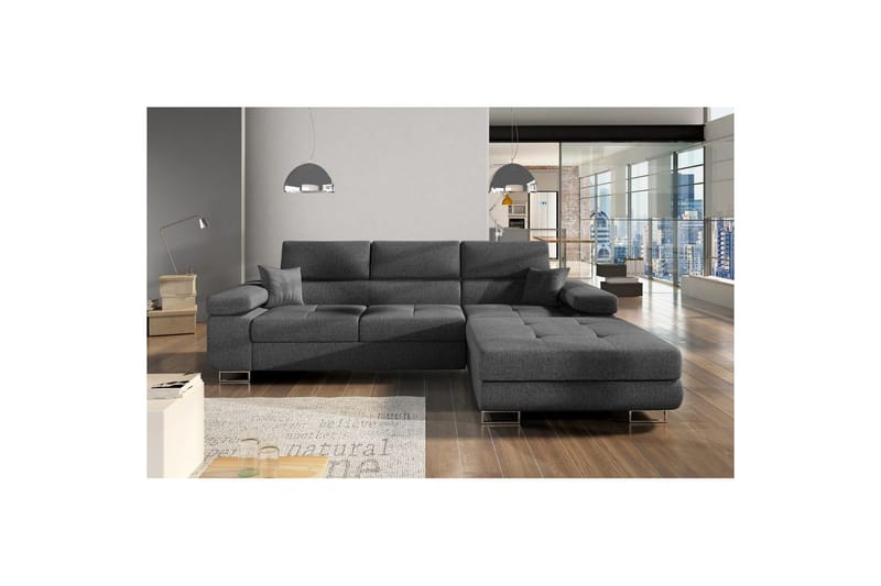 Sektionssoffa Eltap Armando 289x85x203 cm - Inari 96, Mörkgrå, Höger - Möbler - Soffa - Divansoffor & schäslongsoffa