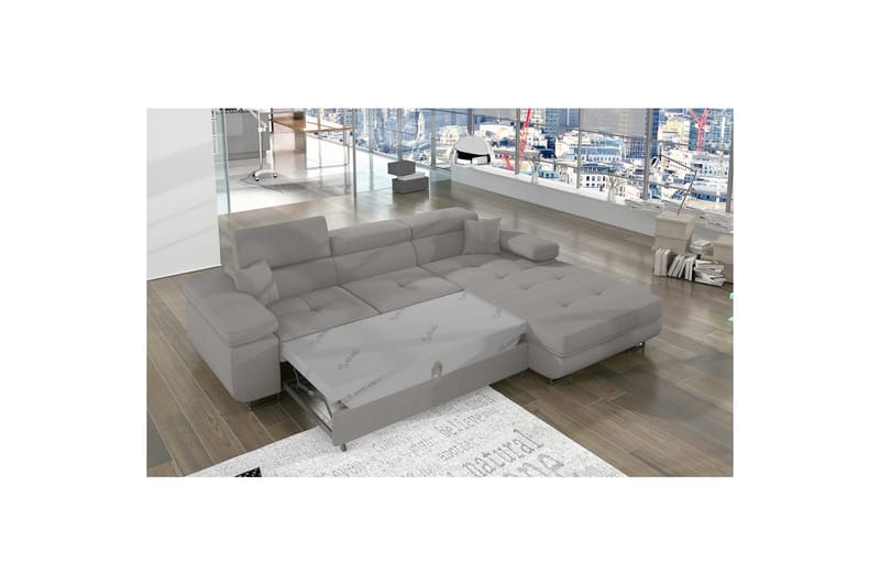 Sektionssoffa Eltap Armando 289x85x203 cm - Jarell 03, Ljusgrå, Höger - Möbler - Soffa - Divansoffor & schäslongsoffa