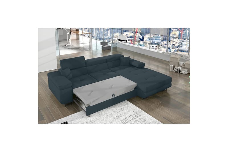 Sektionssoffa Eltap Armando 289x85x203 cm - Jarell 38, Blå, Höger - Möbler - Soffa - Divansoffor & schäslongsoffa