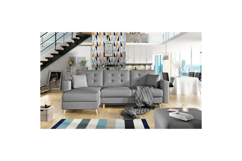 Sektionssoffa Eltap Asgard L 248x93x162 cm - Soft 29, Grå - Möbler - Soffa - Divansoffor & schäslongsoffa
