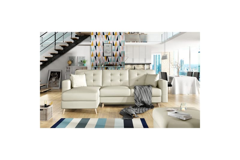 Sektionssoffa Eltap Asgard L 248x93x162 cm - Soft 33, Beige - Möbler - Soffa - Divansoffor & schäslongsoffa