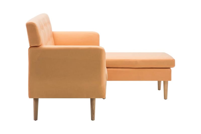 Soffa L-formad tyg 171,5x138x81,5 cm orange - Orange - Möbler - Soffa - Divansoffor & schäslongsoffa