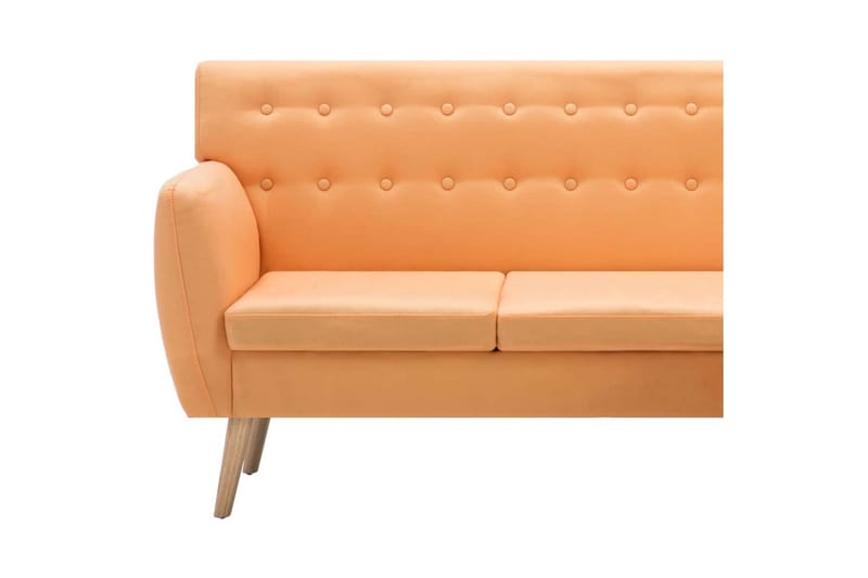Soffa L-formad tyg 171,5x138x81,5 cm orange - Orange - Möbler - Soffa - Divansoffor & schäslongsoffa