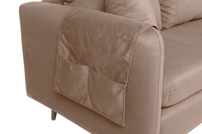 Sofiko Divansoffa Höger - Brun/Natur - Möbler - Soffa - Divansoffor & schäslongsoffa