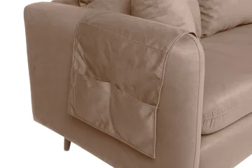 Sofiko Divansoffa Höger - Brun/Natur - Möbler - Soffa - Divansoffor & schäslongsoffa