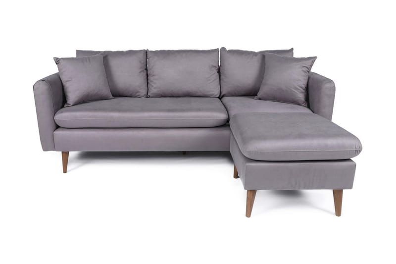 Sofiko Divansoffa Höger - Grå/Natur - Möbler - Soffa - Divansoffor & schäslongsoffa