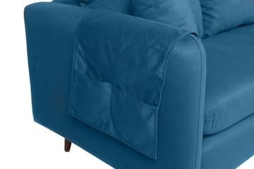 Sofiko Divansoffa Höger - Mörkblå/Natur - Möbler - Soffa - Divansoffor & schäslongsoffa