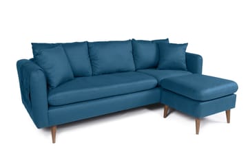 Sofiko Divansoffa Höger - Mörkblå/Natur - Möbler - Soffa - Divansoffor & schäslongsoffa