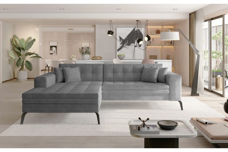 Solangis Divansoffa Vänster - Grå - Möbler - Soffa - Divansoffor & schäslongsoffa