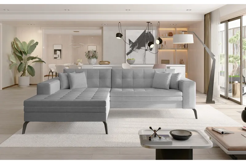 Solangis Divansoffa Vänster, Grå