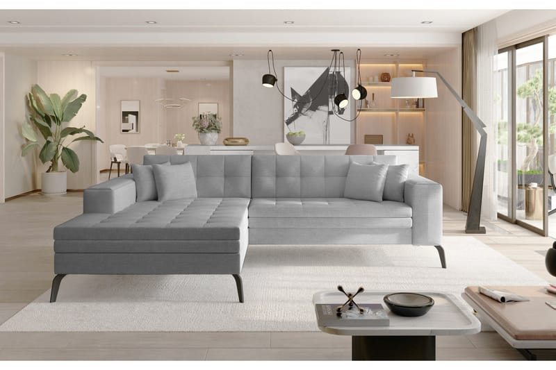 Solangis Divansoffa Vänster - Grå - Möbler - Soffa - Divansoffor & schäslongsoffa