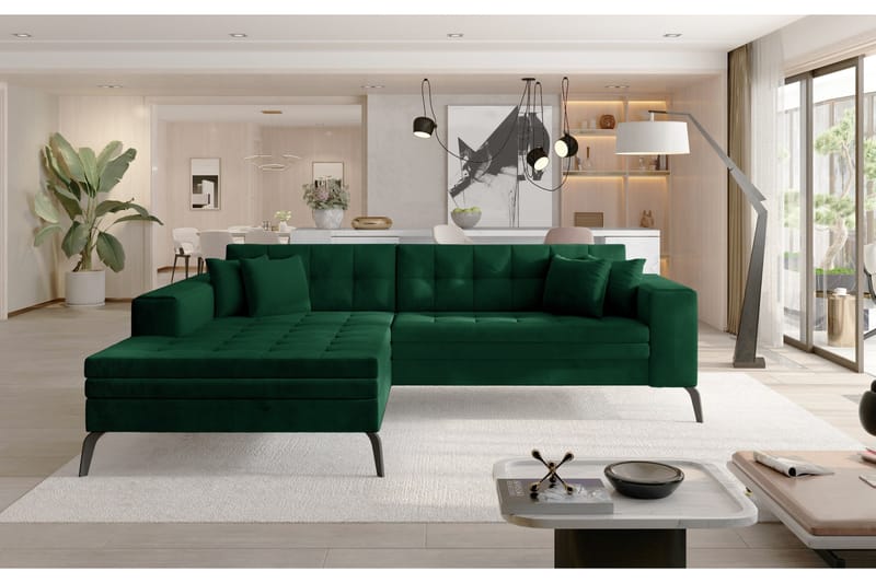 Solangis Divansoffa Vänster - Grön - Möbler - Soffa - Divansoffor & schäslongsoffa