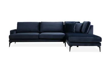 Stacker Hörnsoffa med Divan Höger - Blå - Möbler - Soffa - Divansoffor & schäslongsoffa