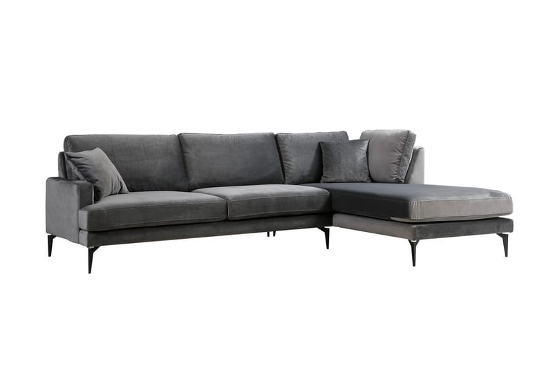 Stacker Hörnsoffa med Divan Höger - Svart - Möbler - Soffa - Divansoffor & schäslongsoffa