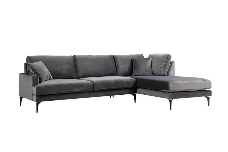 Stacker Hörnsoffa med Divan Höger - Svart - Möbler - Soffa - Divansoffor & schäslongsoffa