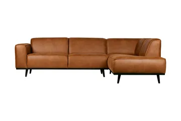 Statement Hörnsoffa - Cognac - Möbler - Soffa - Divansoffor & schäslongsoffa