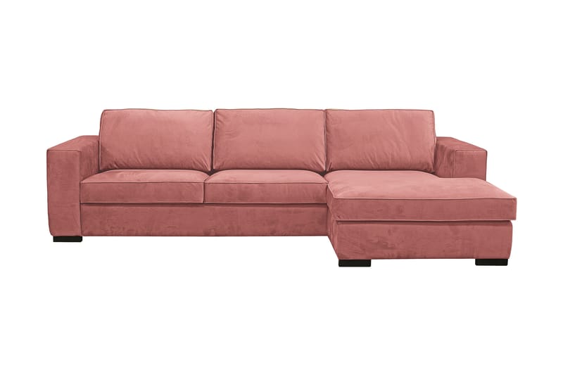 Steinland Divansoffa Höger - Rosa, träben - Divansoffor & schäslongsoffa - 3 sits soffa med divan