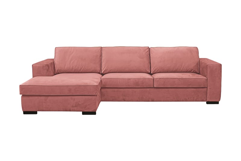 Steinland Divansoffa Vänster - Rosa, träben - Divansoffor & schäslongsoffa - 3 sits soffa med divan