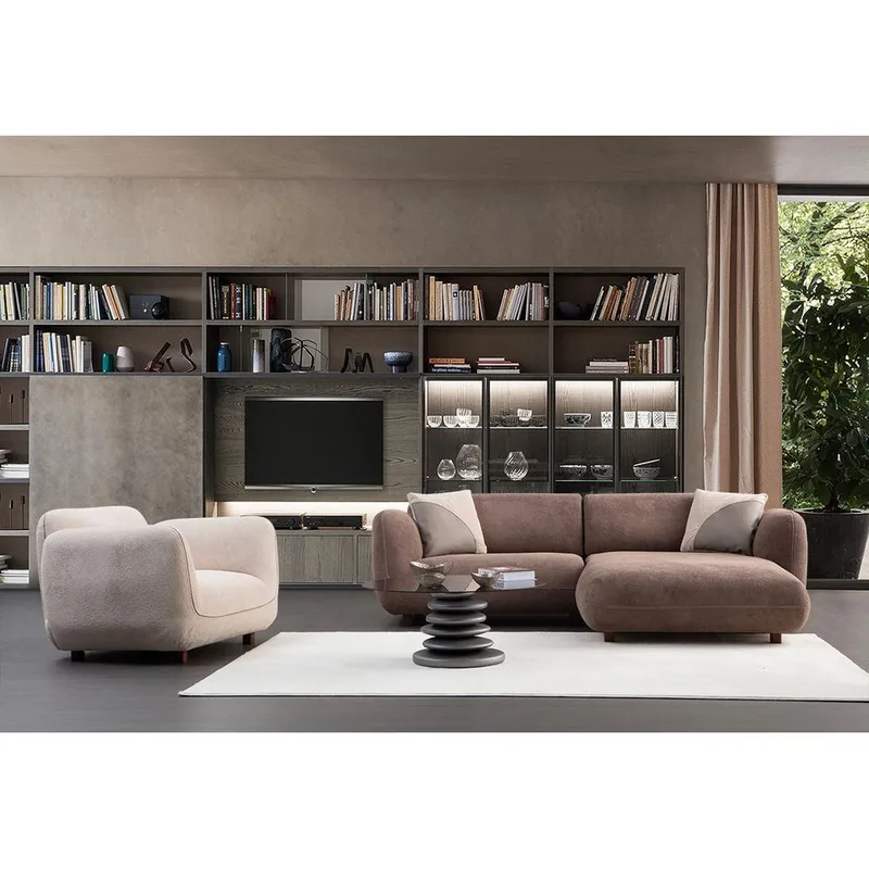 Talrosen 3-sits Soffa med Divan - Brun - Möbler - Soffa - Divansoffor & schäslongsoffa