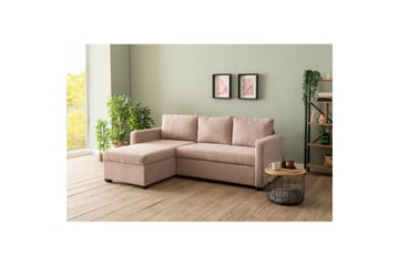 Tareen Soffa med Divan 3-sits - Brun - Möbler - Soffa - Bäddsoffa - Bäddsoffa divan