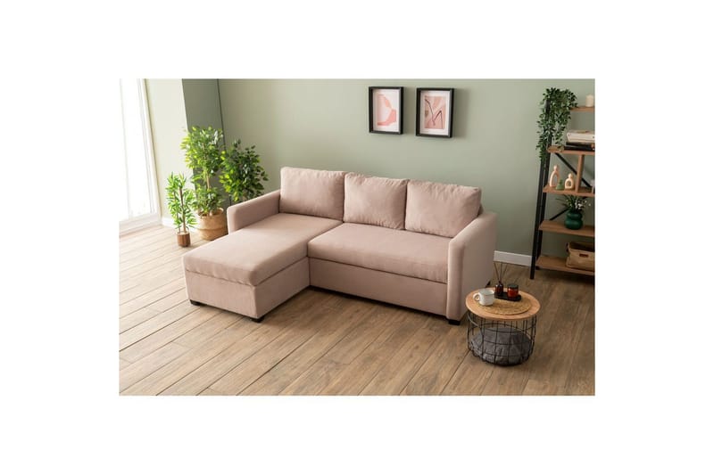 Tareen Soffa med Divan 3-sits - Brun - Möbler - Soffa - Divansoffor & schäslongsoffa