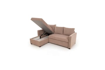 Tareen Soffa med Divan 3-sits - Brun - Möbler - Soffa - Bäddsoffa - Bäddsoffa divan