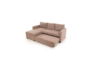 Tareen Soffa med Divan 3-sits - Brun - Möbler - Soffa - Bäddsoffa - Bäddsoffa divan