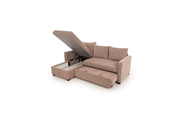Tareen Soffa med Divan 3-sits - Brun - Möbler - Soffa - Bäddsoffa - Bäddsoffa divan