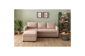 Tareen Soffa med Divan 3-sits - Brun - Möbler - Soffa - Bäddsoffa - Bäddsoffa divan